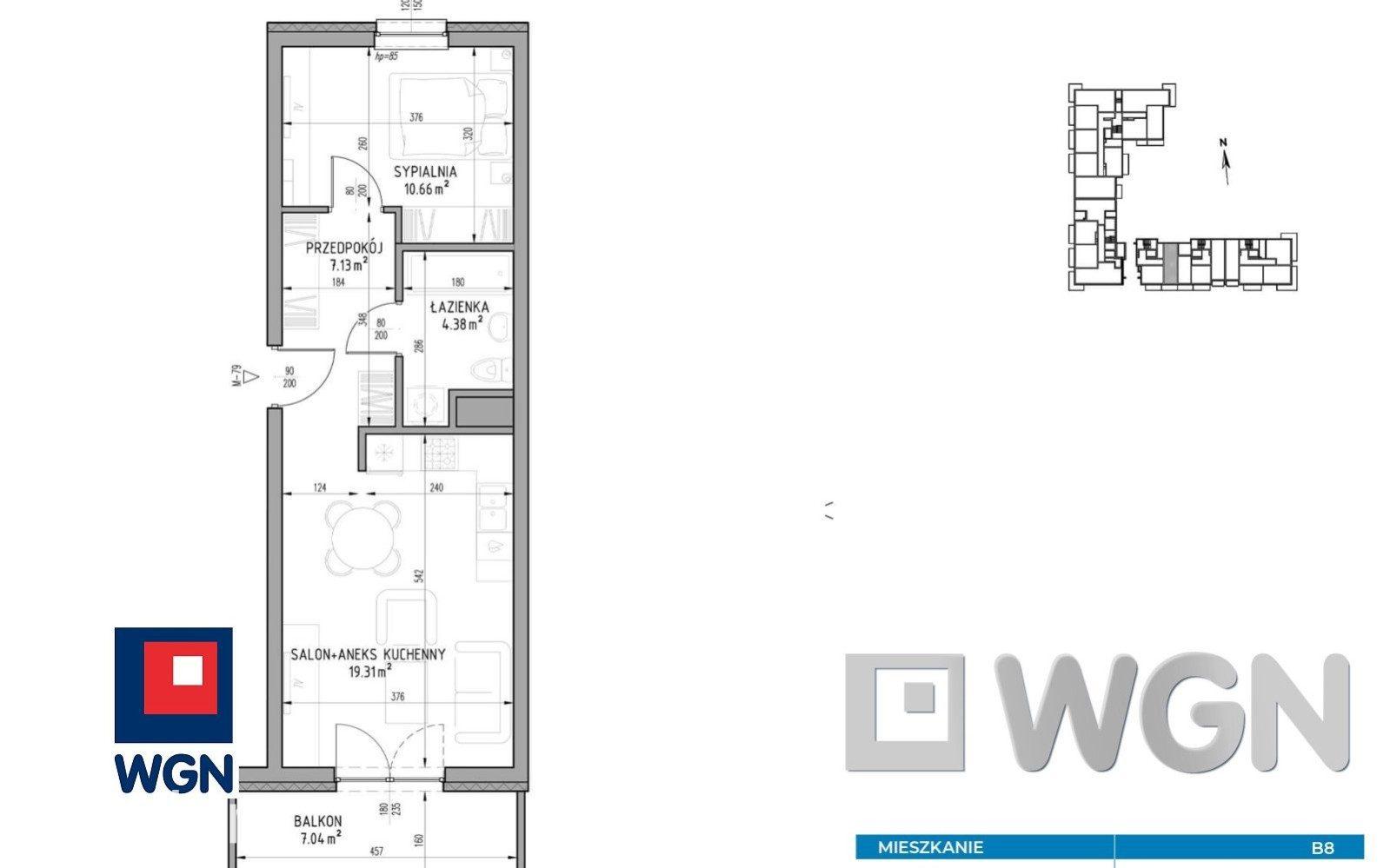 Mieszkanie na sprzedaż Lublin - Mieszkanie 41,48 m2, balkon, Wrotków, Lublin - zdjęcie 5