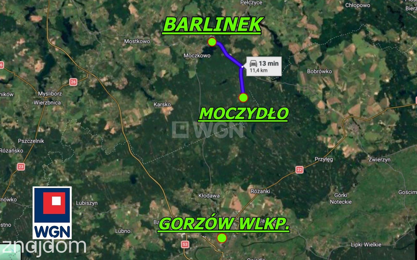 Grunt budowlany jednorodzinny na sprzedaż Moczydło - Działka w sąsiedztwie jezior i lasów. Moczydło-Barlinek - zdjęcie 3