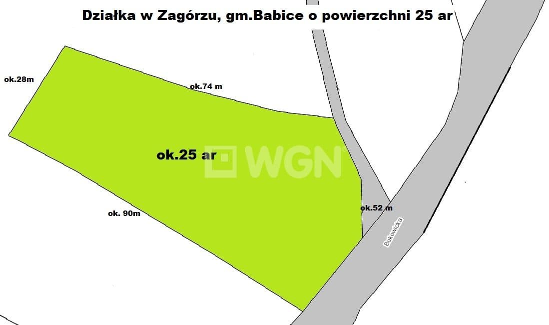 Grunt bez warunków zabudowy na  sprzedaż Zagórze - Zagórze, działka pod lasem, 25arów