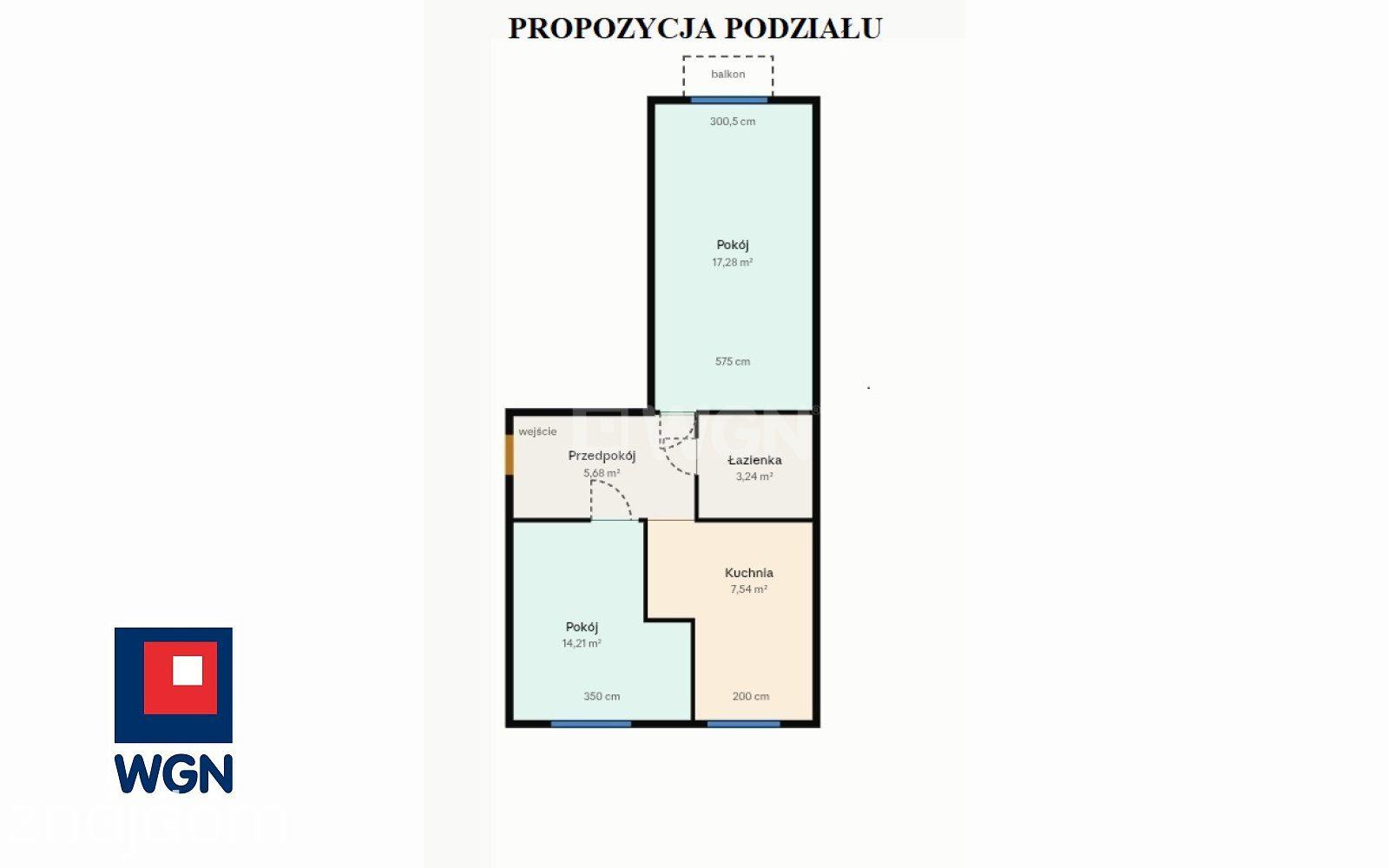 Mieszkanie na  sprzedaż Ełk - 2-pokojowe mieszkanie, Centrum Ełku, I piętro