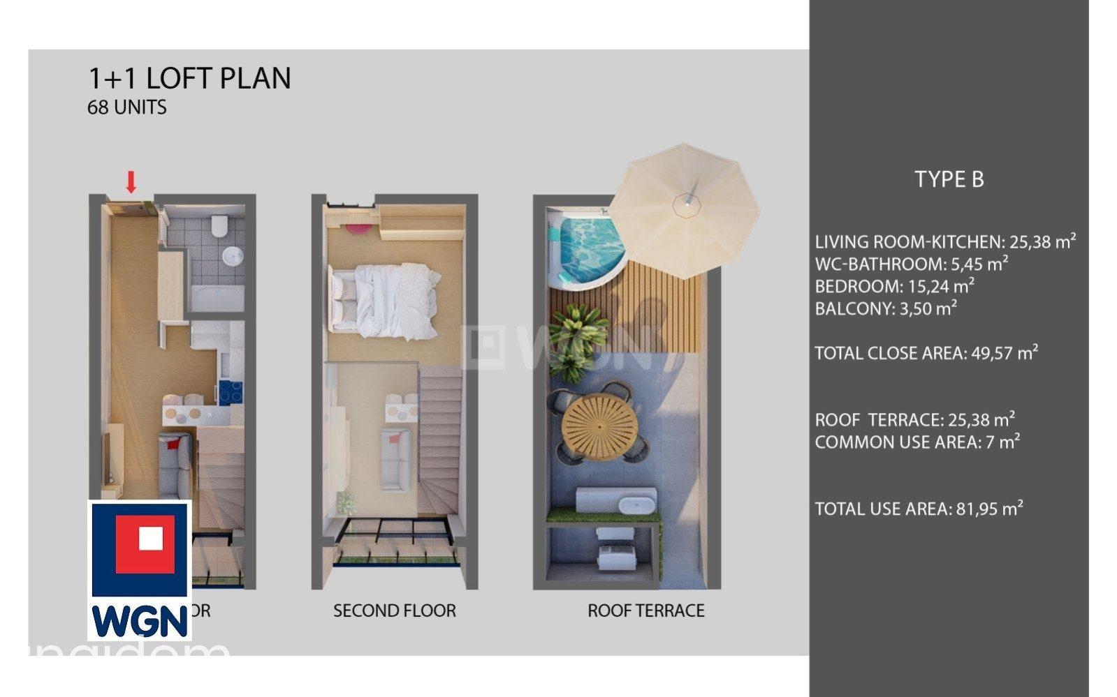 Mieszkanie na sprzedaż Iskele - Apartament typu Loft, Iskele, Cypr Północny, Long Beach