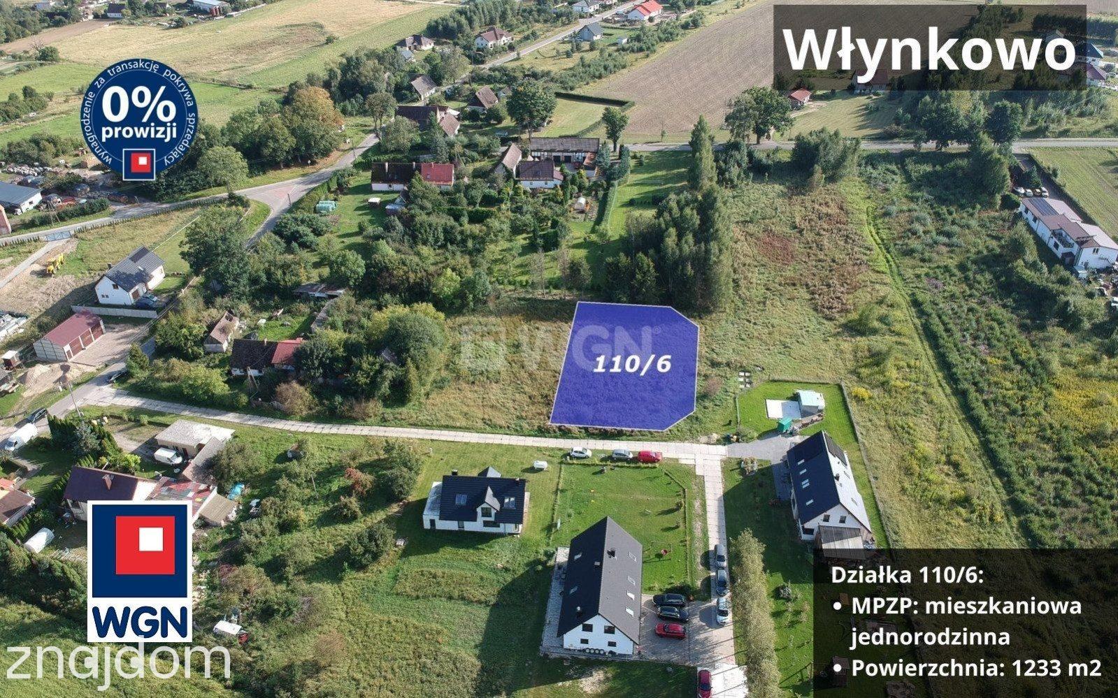 Grunt budowlany jednorodzinny na sprzedaż Włynkowo - Działka budowlana, 1233m2, Włynkowo - zdjęcie 12