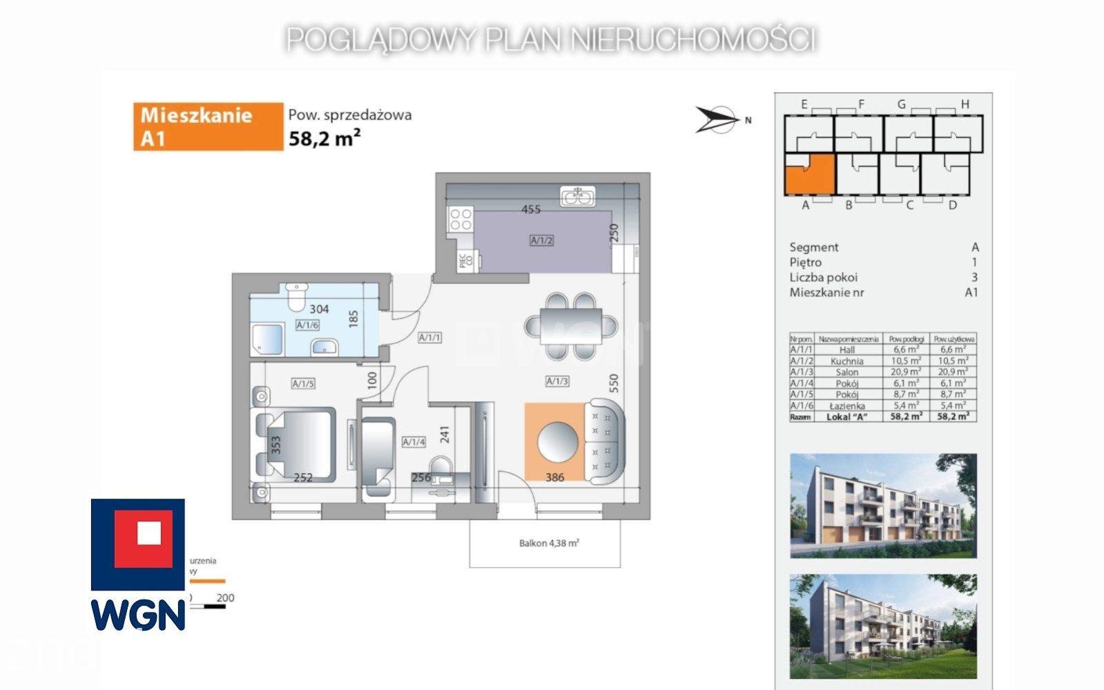 Mieszkanie na  sprzedaż Dąbrowa Górnicza - Na sprzedaż bezczynszowy apartament 3 pokoje z balkonem | Dąbrowa Górnicza Wzgórze Gołonoskie.