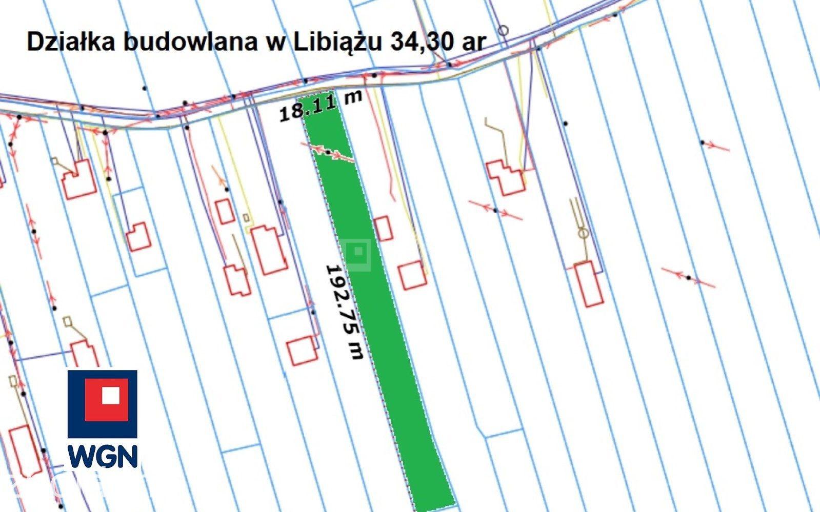 Grunt budowlany jednorodzinny na sprzedaż Libiąż - Działka budowlana w Libiążu ,34 ary objęte MPZP !
