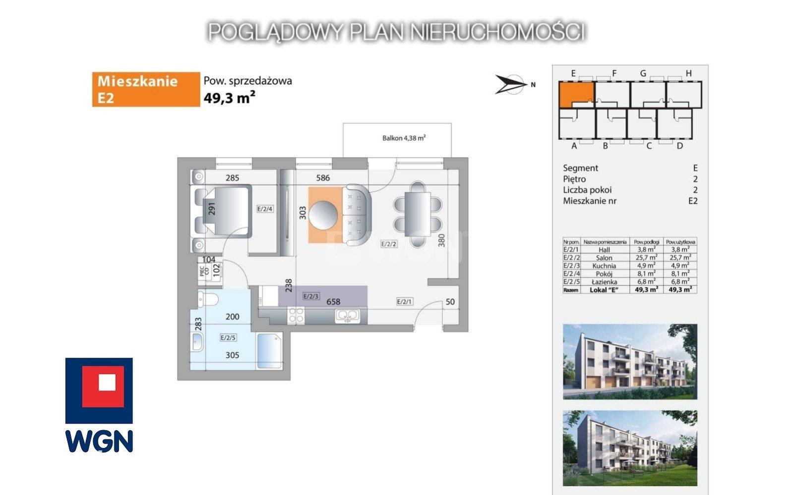 Mieszkanie na  sprzedaż Dąbrowa Górnicza - Na sprzedaż bezczynszowy apartament 2 pokoje z balkonem | Dąbrowa Górnicza Wzgórze Gołonoskie.