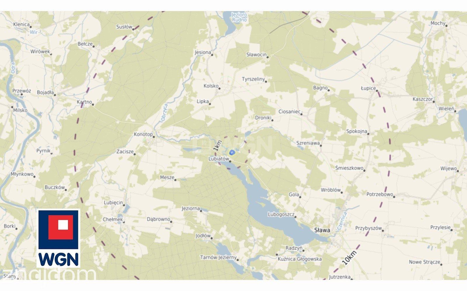 Grunt rekreacyjny/p.o.d. na sprzedaż Lubiatów - Lubiatów, blisko jeziora, działka usługowo-turystyczna, 7344 m2, cena 799 000 zł, sprzedam.