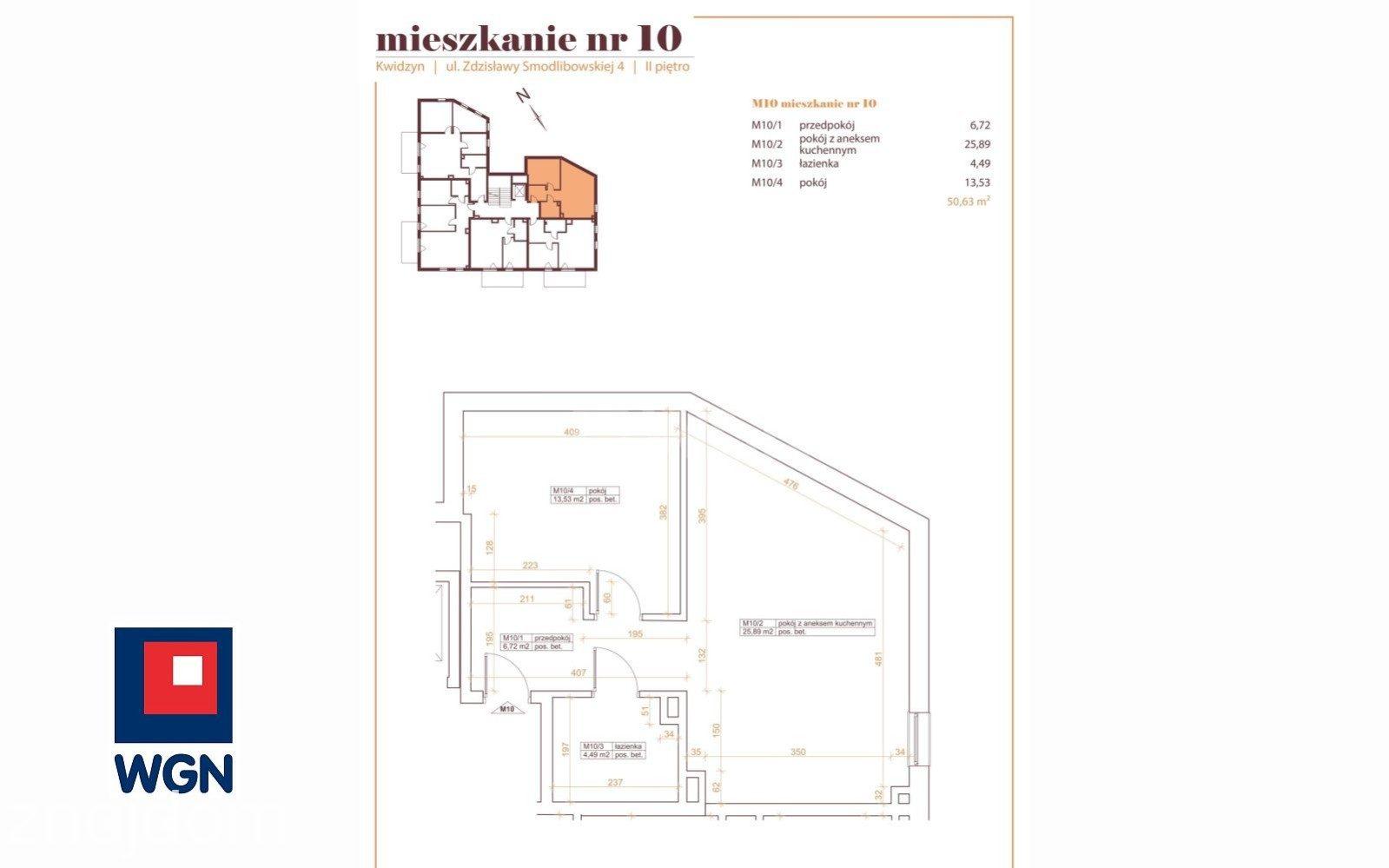 Mieszkanie na sprzedaż Kwidzyn - Gotowe mieszkanie 2-pokojowe z dużym balkonem - Kwidzyn - zdjęcie 5