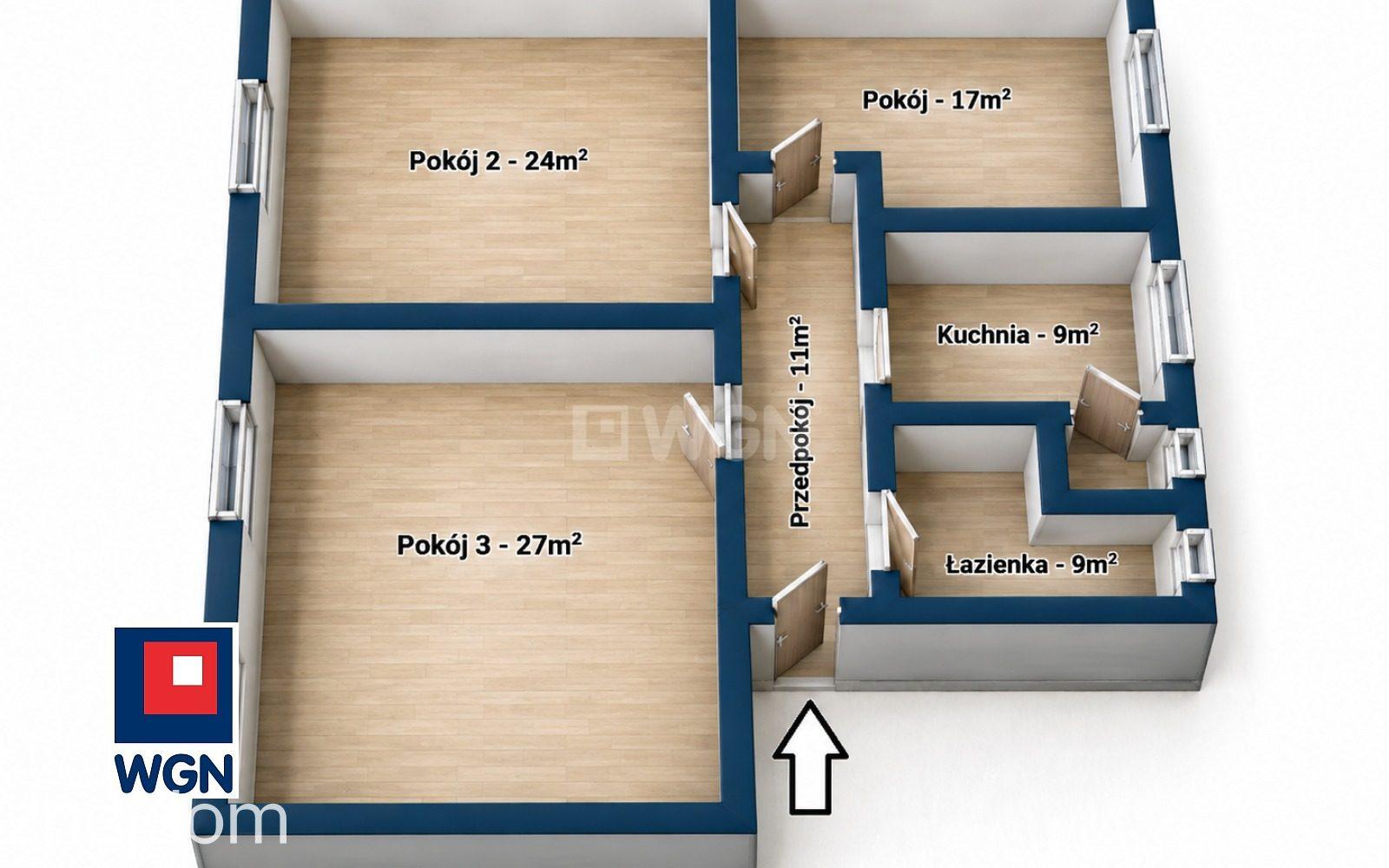 Mieszkanie na sprzedaż Ruda Śląska - Duże, 3-pokojowe mieszkanie | 98,23 m2 | 1. piętro | Kameralny budynek | Ruda Śląska, ul. Lecha