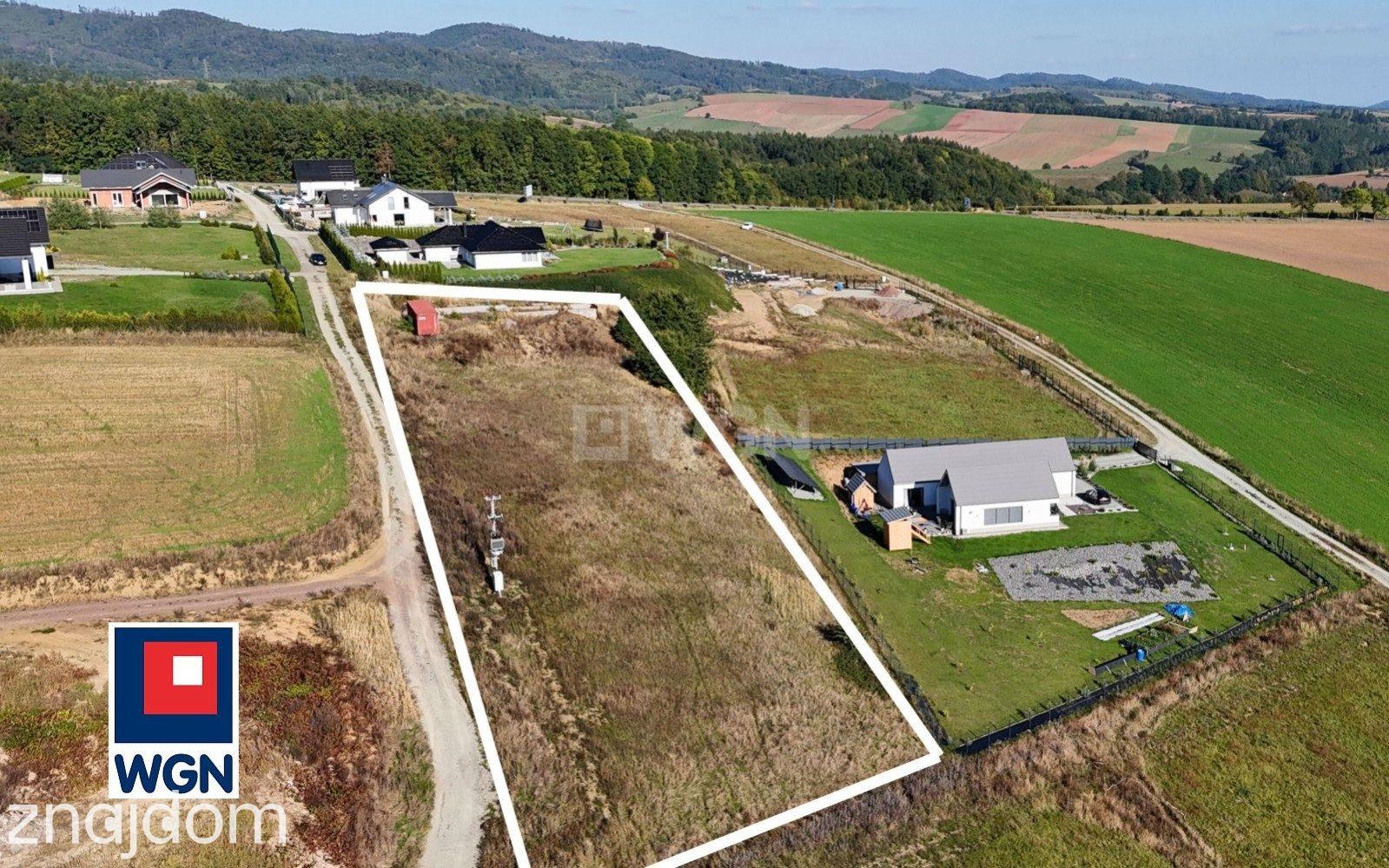 Grunt budowlany jednorodzinny na sprzedaż Bożków - Działka budowlana z panoramicznym widokiem na góry. - zdjęcie 9