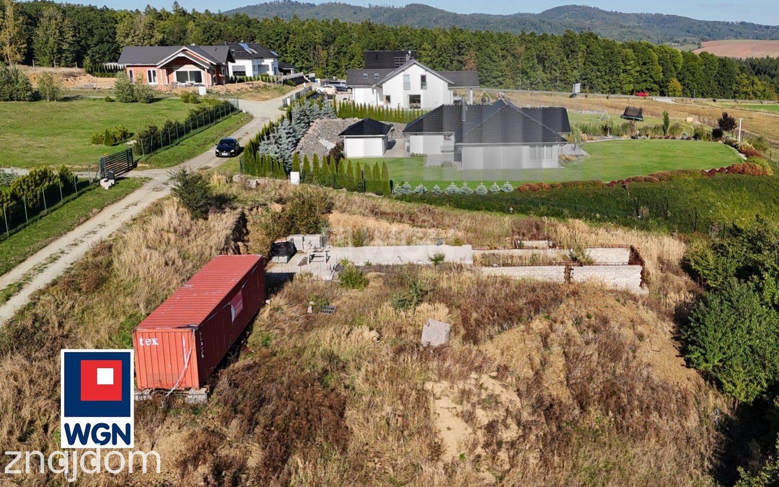 Grunt budowlany jednorodzinny na sprzedaż Bożków - Działka budowlana z panoramicznym widokiem na góry. - zdjęcie 2