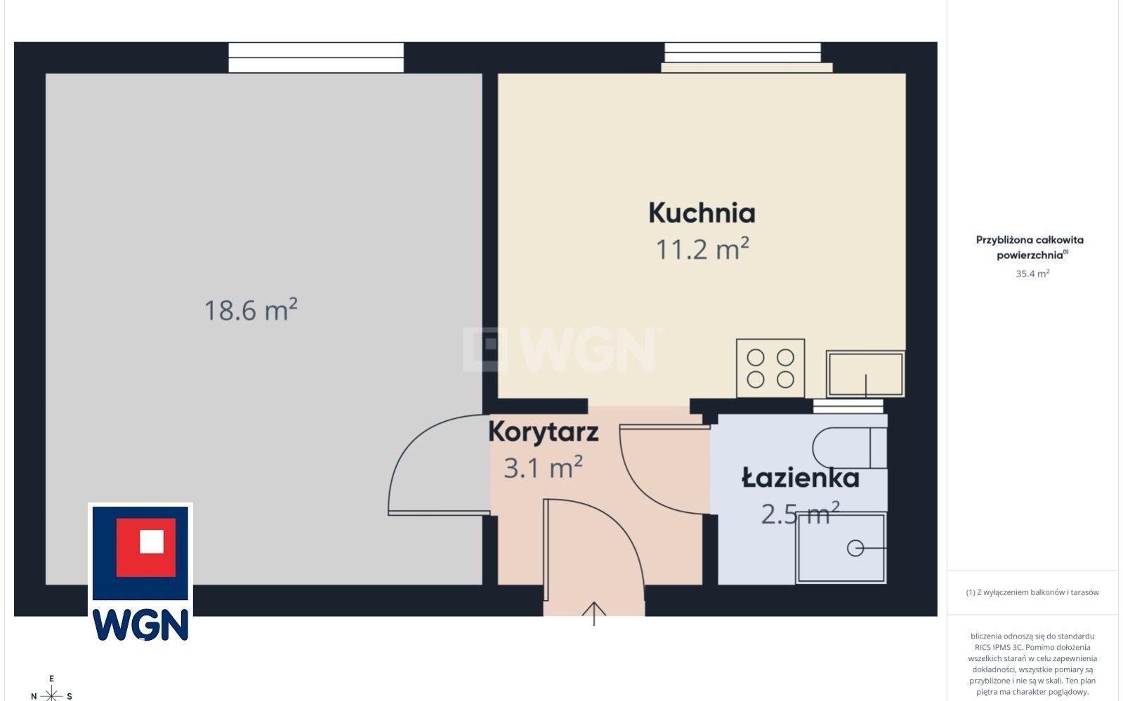 Mieszkanie na sprzedaż Nowa Sól - Nowa Sól, mieszkanie, kawalerka, 32 m2, sprzedam, 179 000 zł