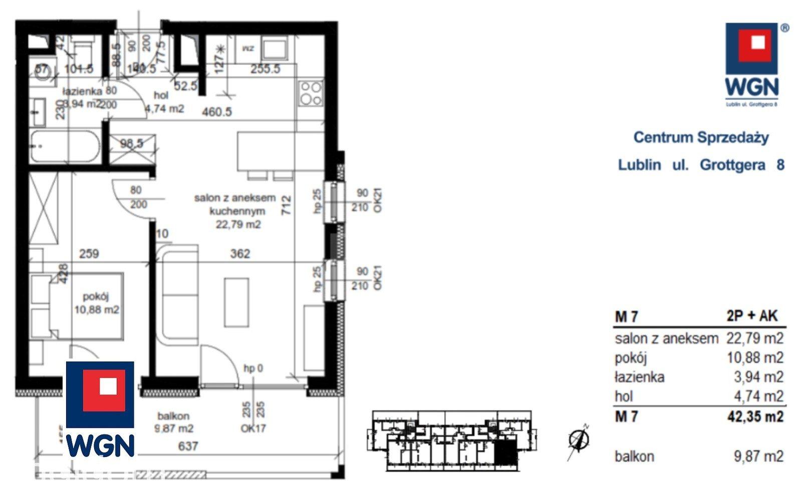 Mieszkanie na sprzedaż Łęczna - Mieszkanie na sprzedaż 42,35m2 w nowej inwestycji Polesie Park w Łęcznej!