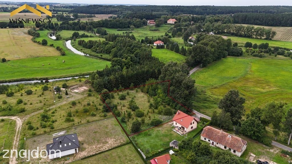 Działka budowlana, uzbrojona, 5000 m2, obok rzeki