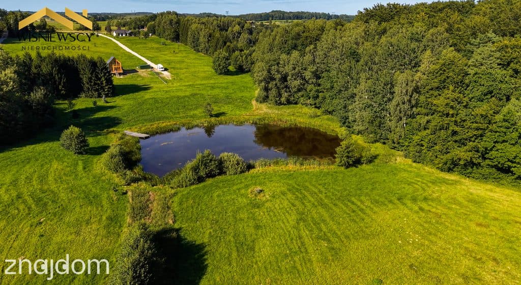Rogowo 2,9 ha ze stawem i działką pod dom
