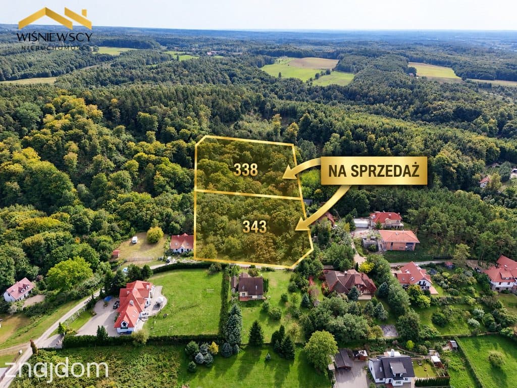 Działka 3380 m² w otoczeniu zieleni | Kamionek