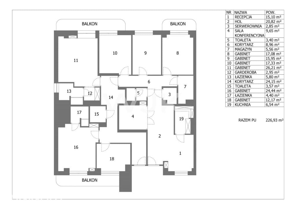 240m2 na cele biurowe, Belveder Residence - zdjęcie 13
