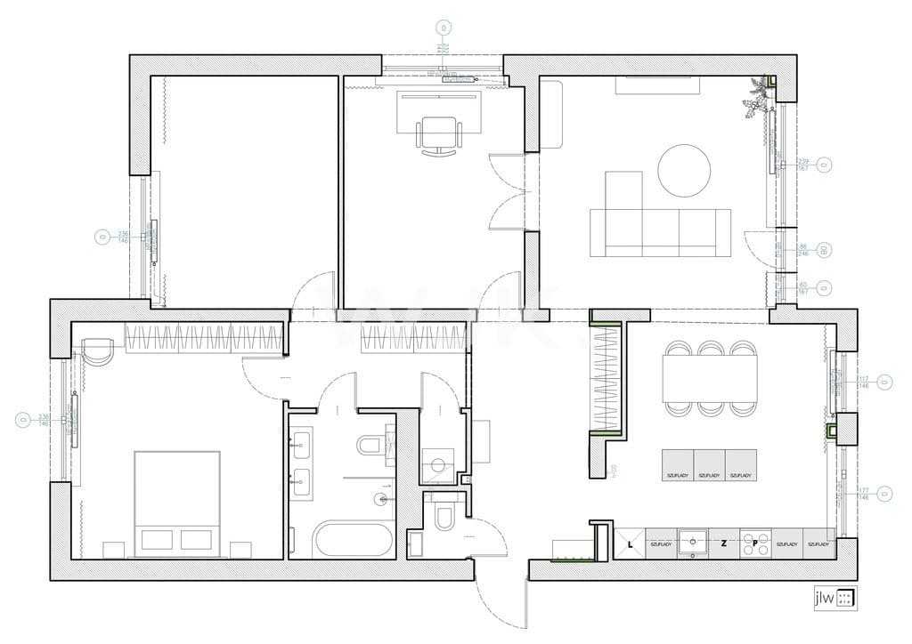 118m2, 3 pokoje, balkon, ul.Nowiniarska - zdjęcie 15