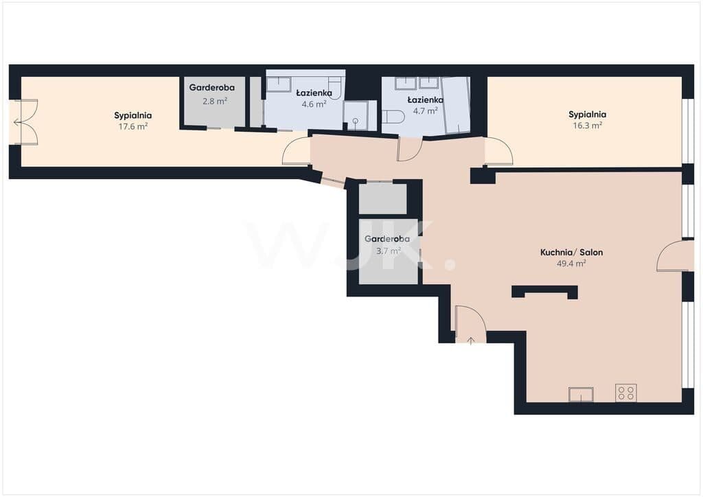 103 m2, 3 pokoje, ogródek, Wilanów - zdjęcie 15