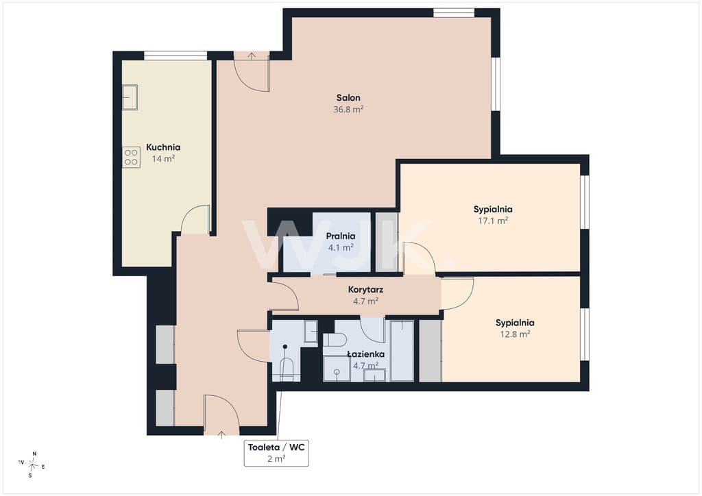 120m2, 3 pokoje, ul. Limanowskiego, Sadyba - zdjęcie 14