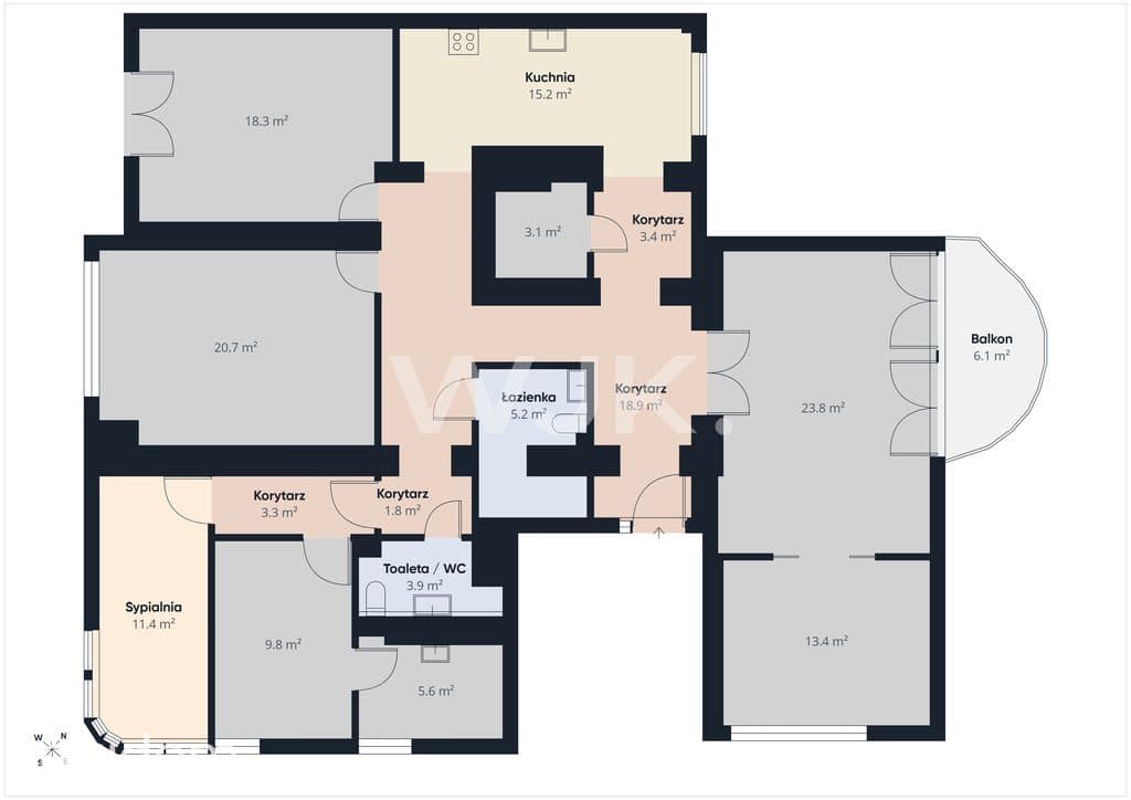 159m2, 6 pokoi, biuro, Wilanów - zdjęcie 20