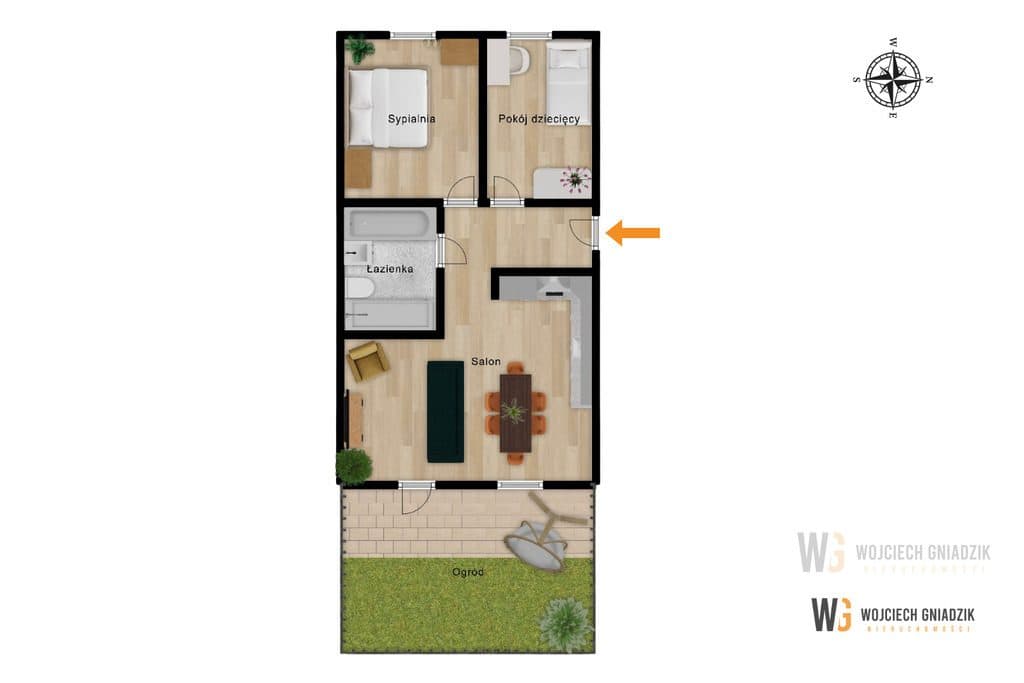 3 pokoje z ogrodem | wysoki standard - zdjęcie 14