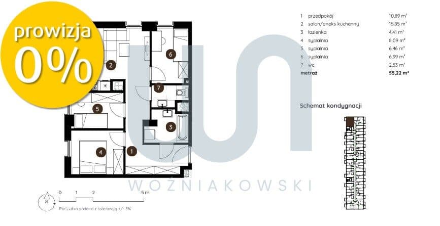 4 pokoje / Stan deweloperski / Blisko Centrum