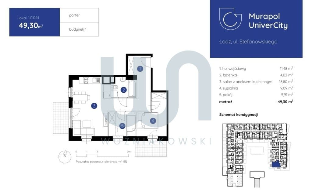 UniverCity / 49 m² / Inwestycja / Centrum - zdjęcie 5