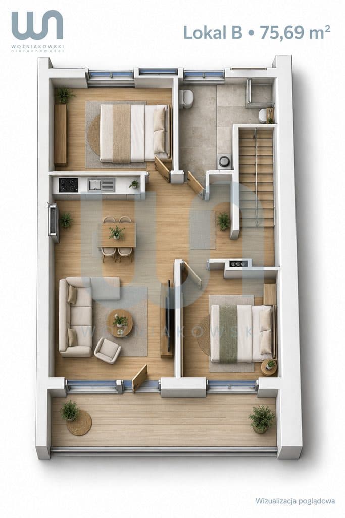 Nowe / 75 m² / Taras / 2 miejsca / Makuszyńskiego - zdjęcie 17