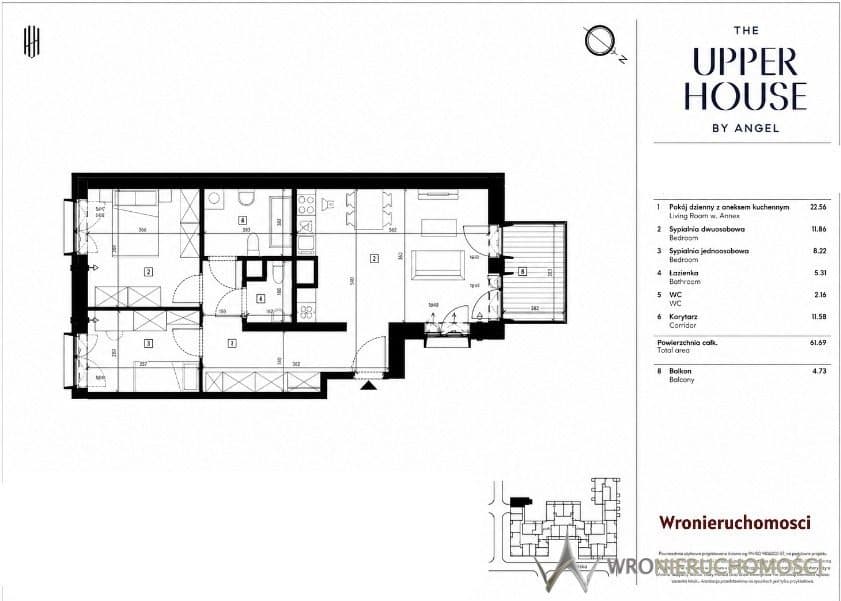 Apartament premium w Upper House| 61,26 m²| Okazja - zdjęcie 4