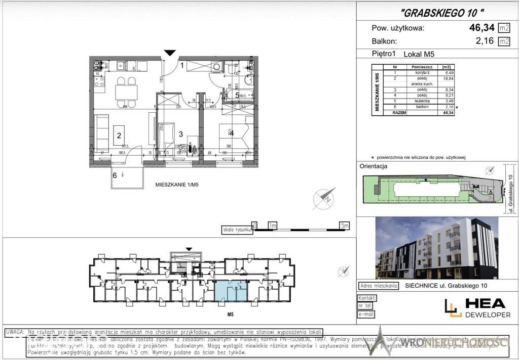 Siechnice | 46,34 m² | 3 pokoje - zdjęcie 2