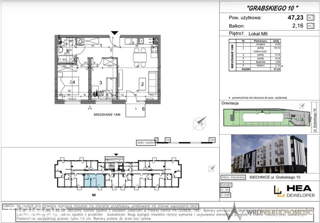 Siechnice | 47,23 m² | 3 pokoje - zdjęcie 2