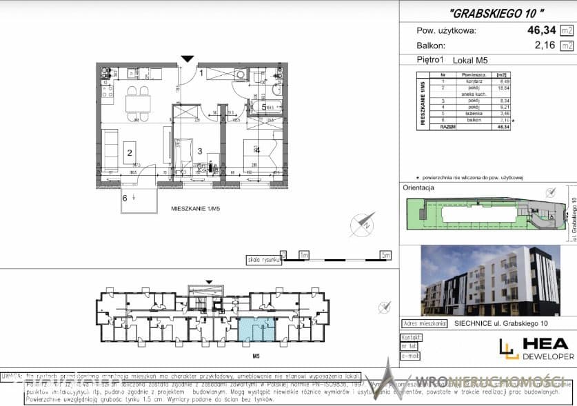 Siechnice | 46,34 m² | 3 pokoje - zdjęcie 4
