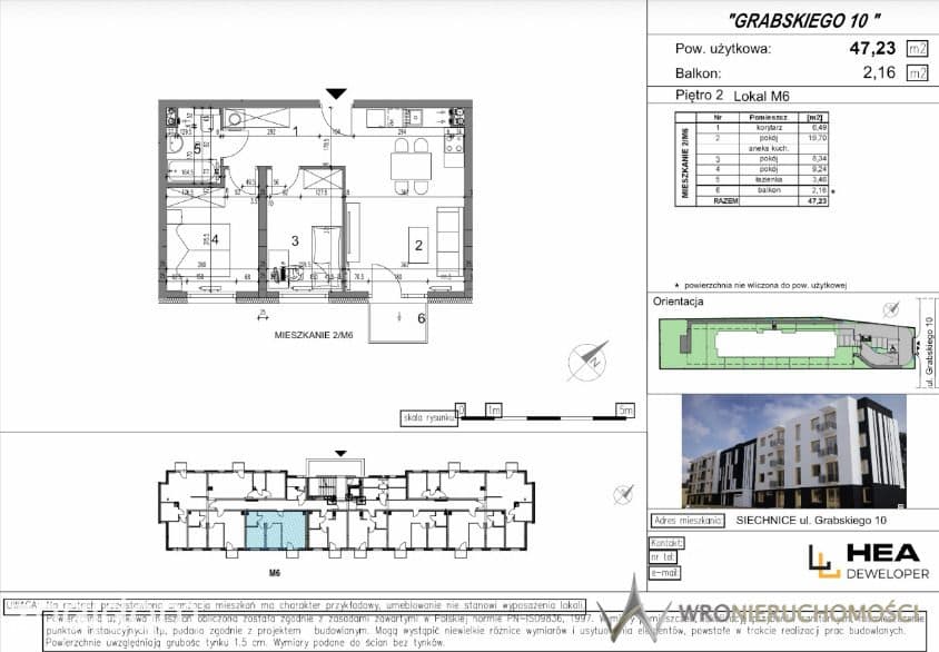 Siechnice | 47,23 m² | 3 pokoje - zdjęcie 4