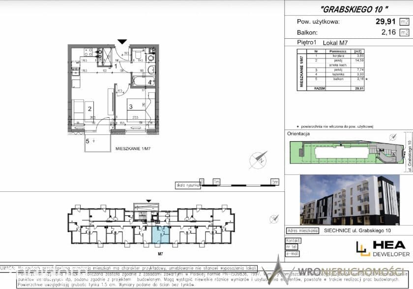 Siechnice | 29,91 m² | 2 pokoje - zdjęcie 4
