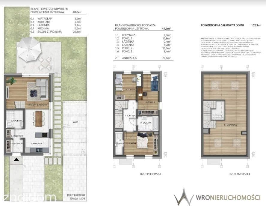 131 m² | 4 pokoje + antresola | ogród | 2 miejsca - zdjęcie 2