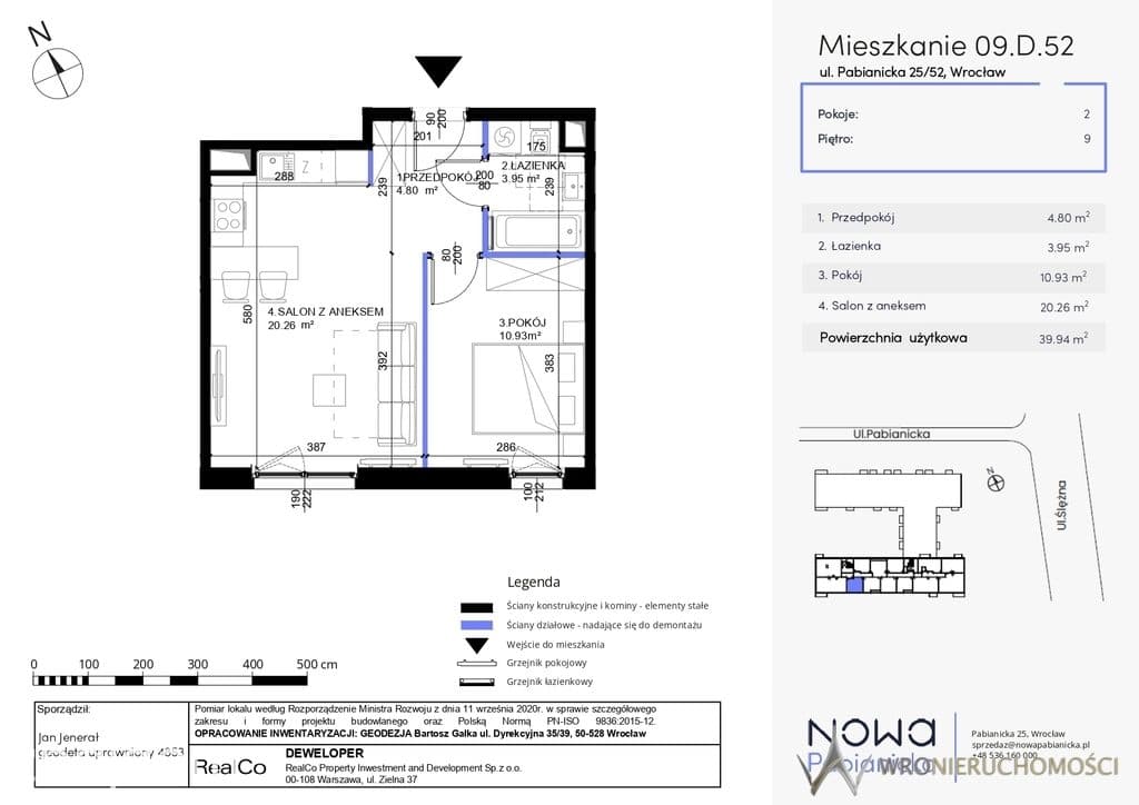 2 pokoje | 39,94 m² | 9 piętro | balkon | gotowe - zdjęcie 2