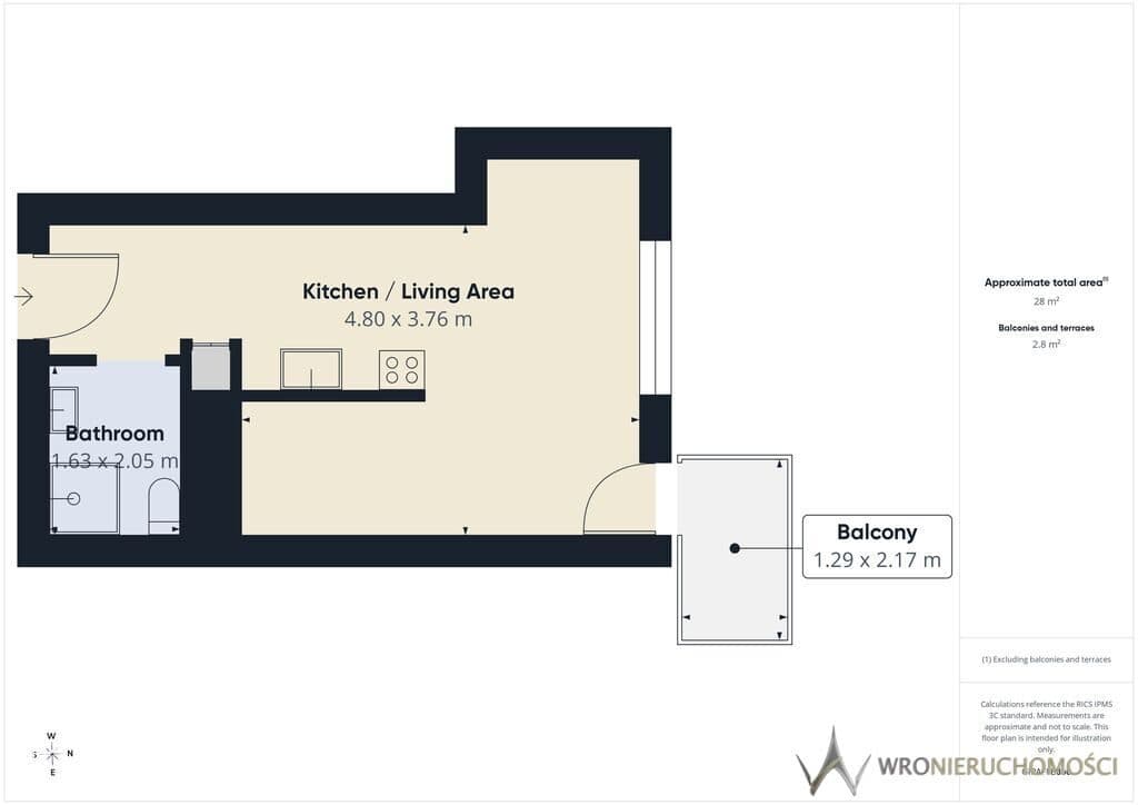 Kawalerka w wysokim standardzie | 27,96 m² + taras - zdjęcie 13