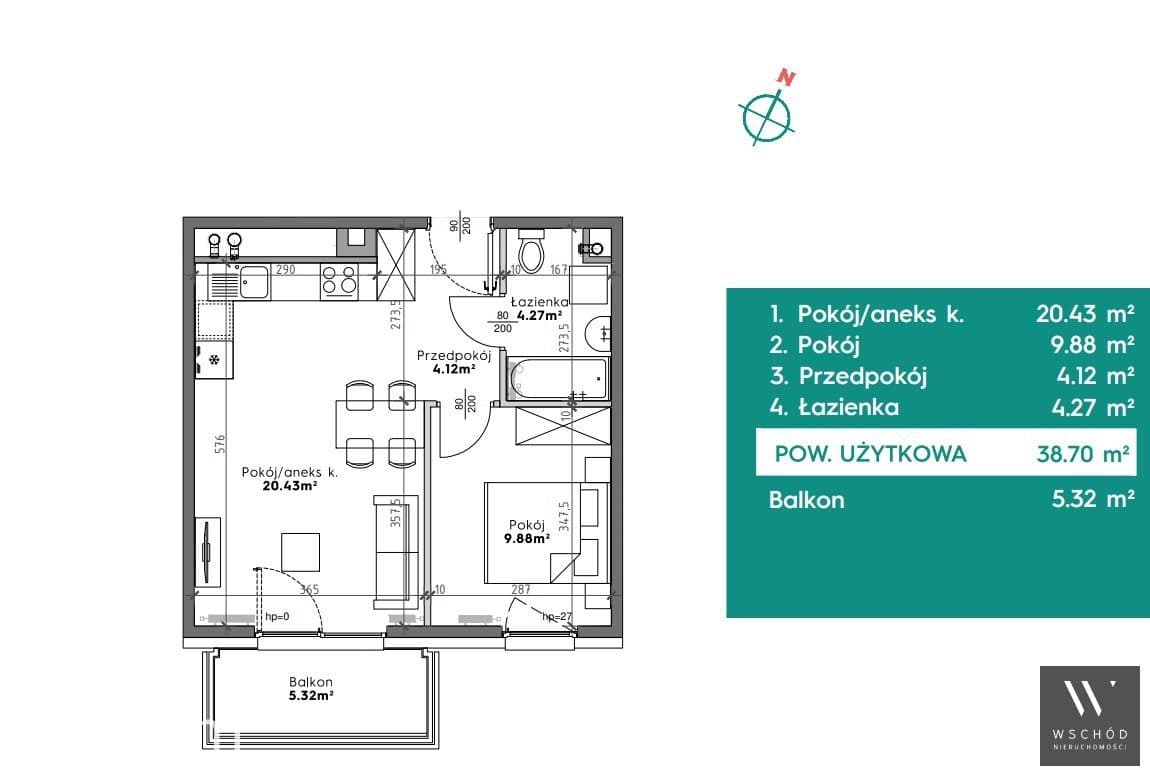Komfrotowe 2 pokoje | balkon - zdjęcie 2