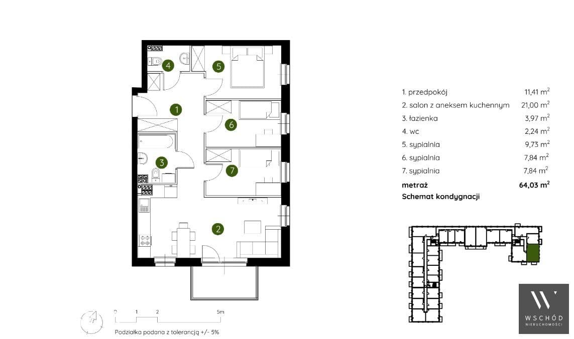 Komfortowe 4 pokoje + balkon - zdjęcie 2