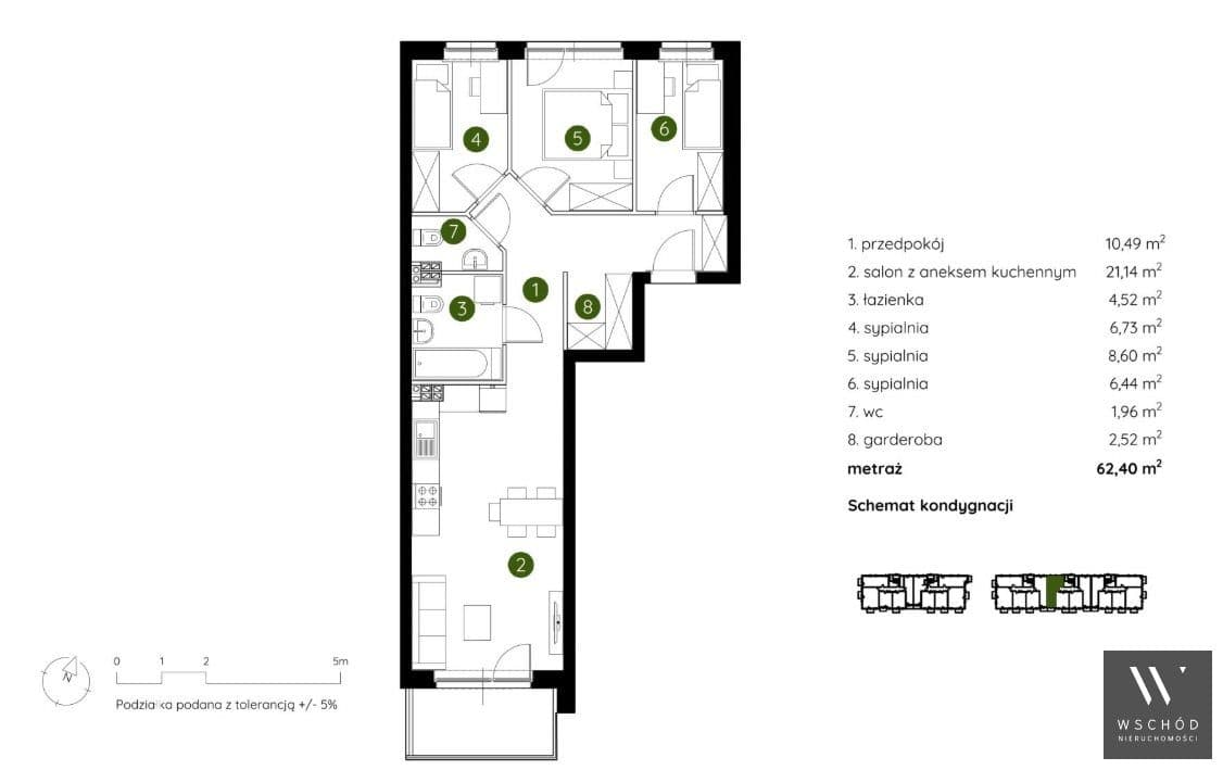 Komfortowe 4 pokoje + balkon - zdjęcie 2