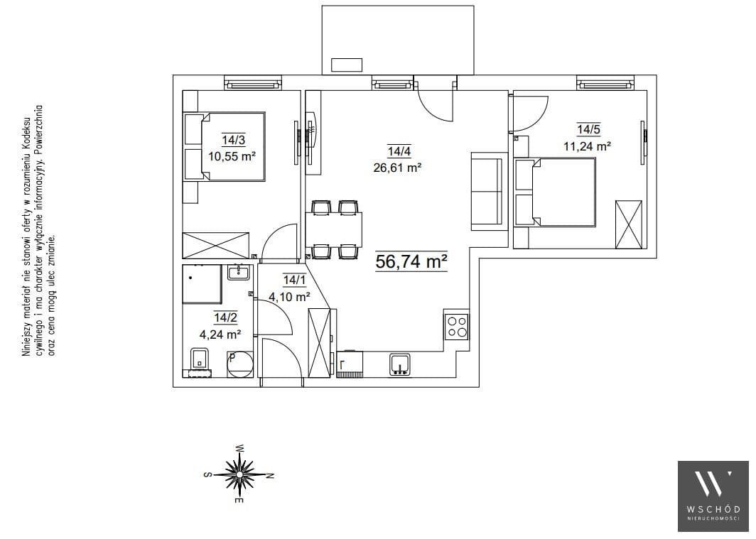 Gotowe 3 pokoje + balkon |Klimatyzacja - zdjęcie 3