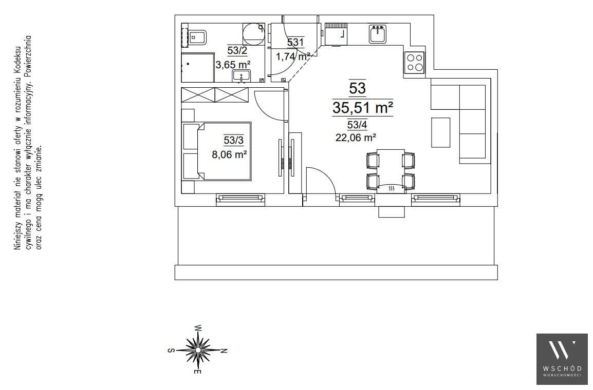 Komfortowe 2 pokoje | taras 10m2 - zdjęcie 4