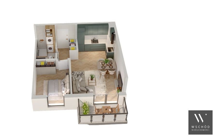 Komfortowe 2 pokoje + balkon| Ok. Bunscha| gotowe - zdjęcie 3