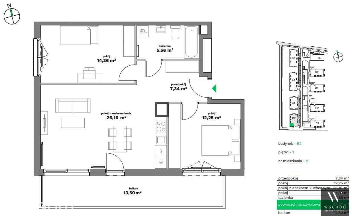 Komfortowe 3 pokoje + loggia | Gotowe - zdjęcie 2
