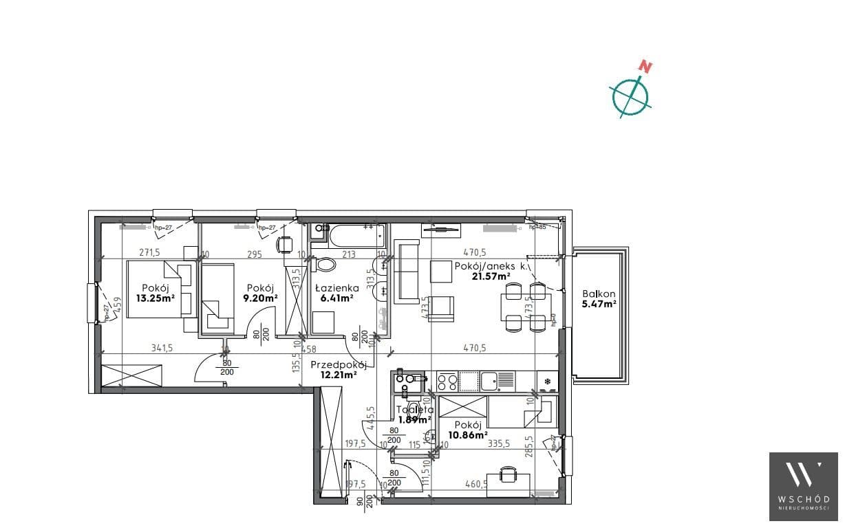 Komfortowe 4 pokoje + balkon - zdjęcie 2