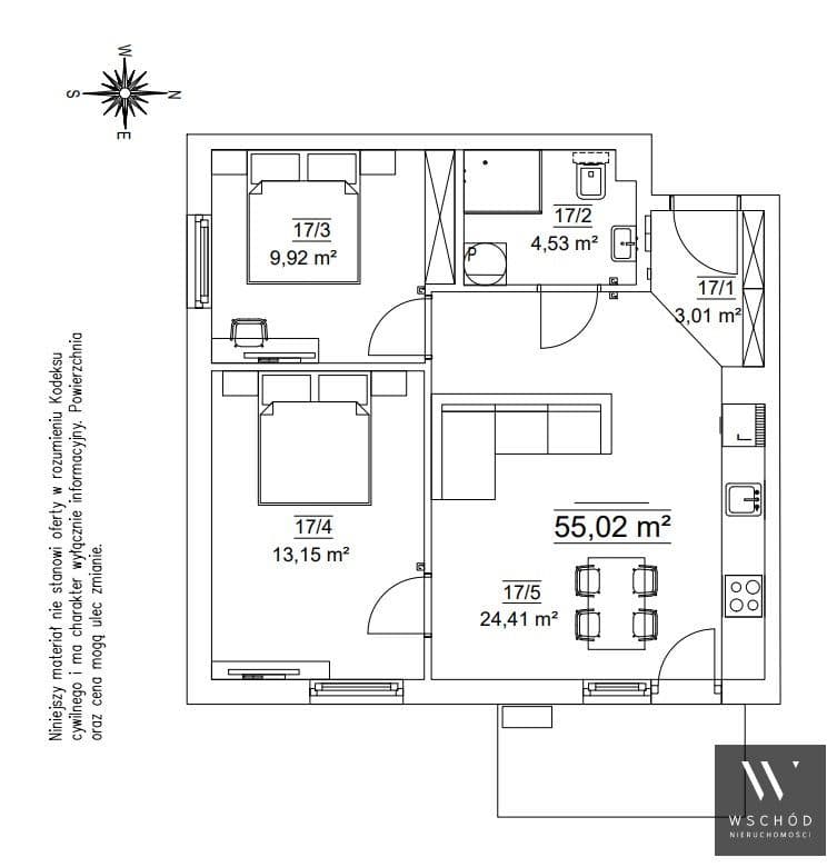 Gotowe 3 pokoje + balkon |Klimatyzacja - zdjęcie 3