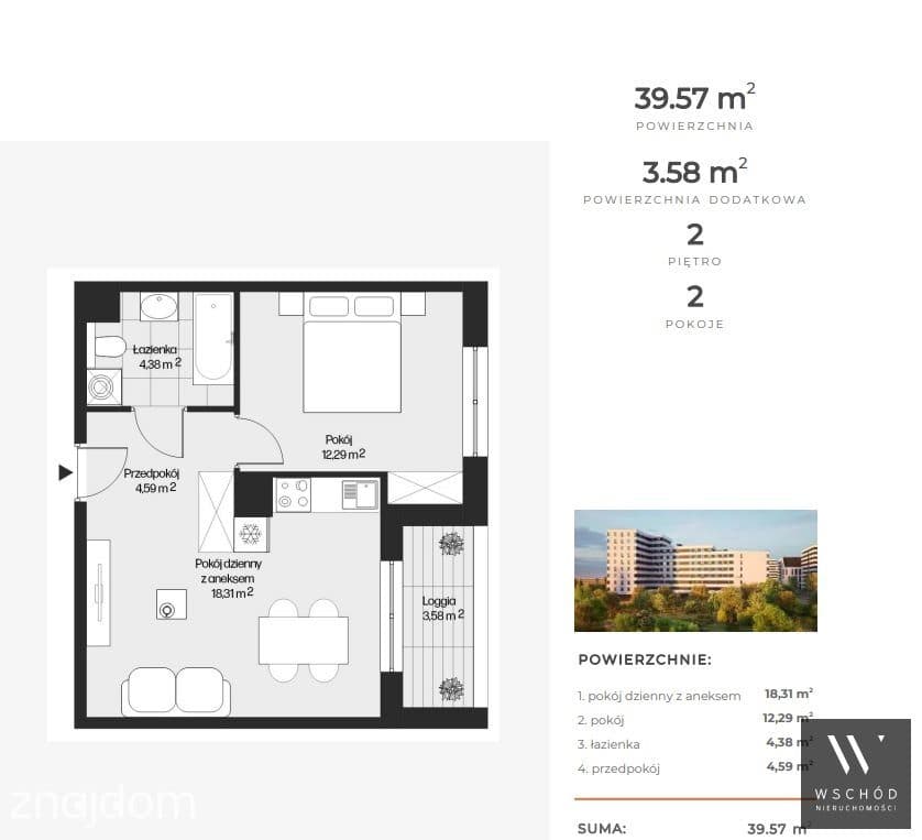 2 pokoje + balkon| odbió we wrześniu - zdjęcie 3