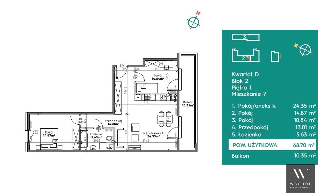 3 pokoje | balkon | promocja - zdjęcie 2