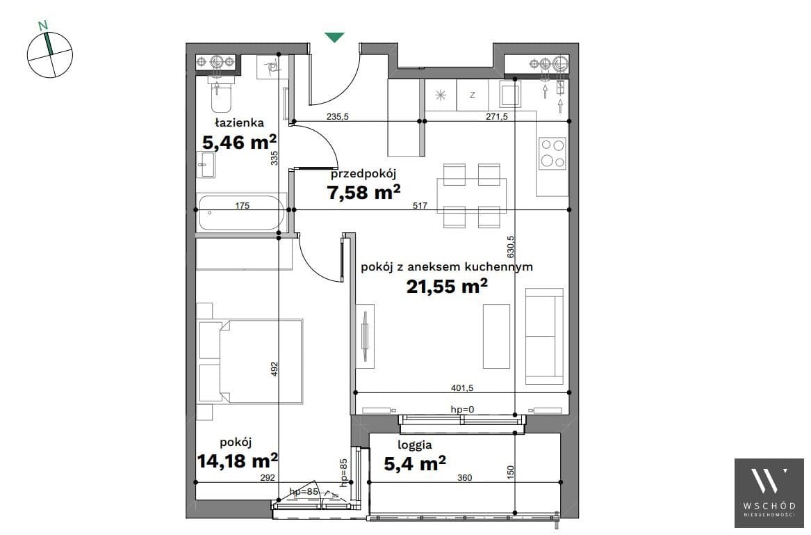 Komfortowe 2 pokoje + loggia - zdjęcie 4