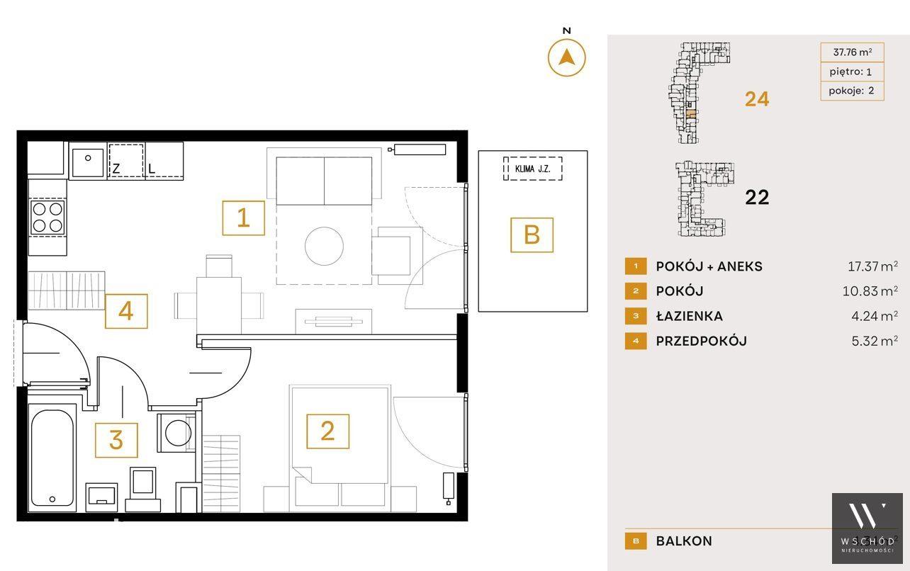 Gotowe 2 pokoje + balkon - zdjęcie 2